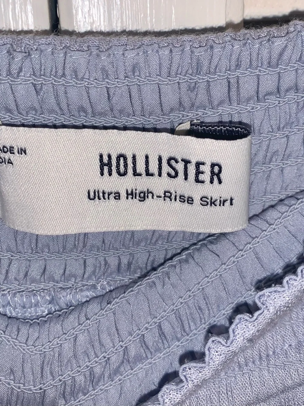 Hollister Co. Tiered Ruffle Mini Skirt Skort Size Small Blue